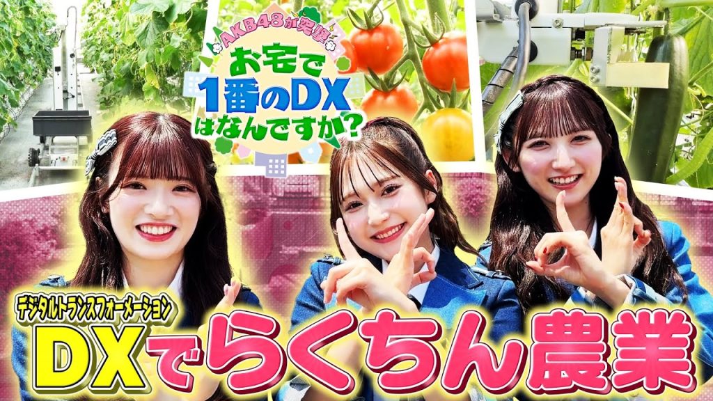「AKB48が突撃！お宅で1番のDXはなんですか？」に弊社のキュウリ収穫ロボットが登場しました